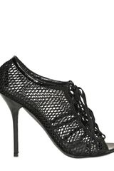Dolce & Gabbana 110mm Cotton Net Laced Pumps