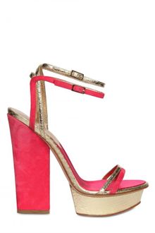 DSquared2 150mm Metallic Ayers and Suede Sandals - Lyst