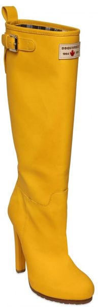 yellow tan boots