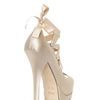 Fendi 140mm Circus Silk Cross Over Lace Pumps in Beige (ivory) - Lyst
