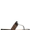 Fendi Tutti Frutti Logo Sandals in Black (tabac) - Lyst