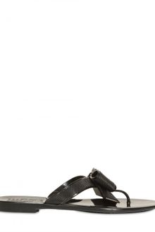 Ferragamo Bali Jelly Bow Thong Sandals - Lyst