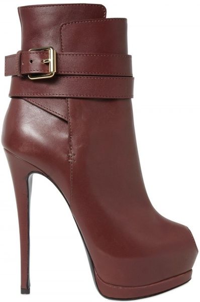 Giuseppe Zanotti 150mm Nappa Ankle Strap Low Boots in Brown (cognac) - Lyst