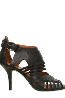 Givenchy 80mm Leather & Suede Cage Sandals - Lyst