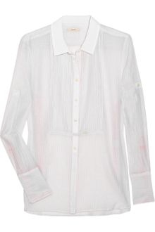J.Crew Cotton and Silk-blend Tuxedo Shirt - Lyst