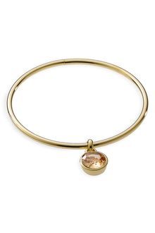Michael by Michael Kors Michael Kors Crystal Charm Bangle - Lyst