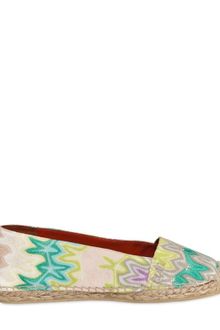 Missoni Canvas Knit Espadrille Flats - Lyst