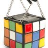 Modcloth The Gleaming Cube Handbag in Multicolor (black) - Lyst