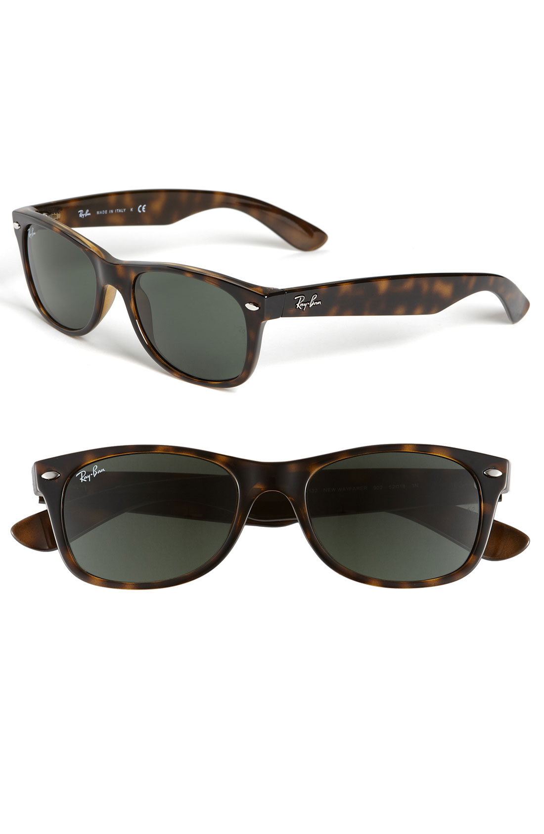 Ray Ban New Small Wayfarer 52mm Sunglasses Dark Tortoise In Brown 