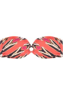 Tibi Printed Bandeau Bikini Top - Lyst