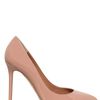 Valentino 100mm Patent Pointy Pumps in Pink (rose) - Lyst