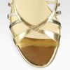 Jimmy Choo Hedda Metallic Leather Gladiator Wedge Sandals in Gold - Lyst