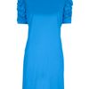 Yves Saint Laurent Ruched Detail Dress in Blue - Lyst