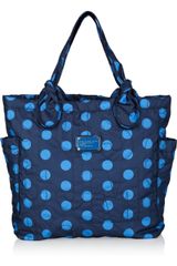 Marc By Marc Jacobs Tate Medium Polka Dot-print Nylon Tote