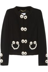 Moschino Appliquéd Crepe Jacket
