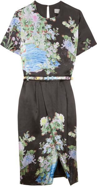 Preen Akiko Dress in Gray - Lyst