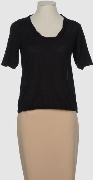 Siyu Short Sleeve Jumper in Black - Lyst