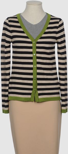 Siyu VNeck Cardigan in Green - Lyst