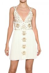 Versace Studded 3d Jersey Dress