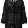 D&g Chain Detail Lace Shirt in Black - Lyst