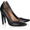Proenza Schouler LizardEffect Leather Pumps in Black - Lyst