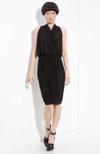  Drape Back Halter Dress 
