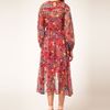 Asos Collection Asos Midi Shirt Dress in Floral Print in Red (print) - Lyst