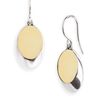Elizabeth And James Eclipse Oval Drop Earrings in Gold (silver/ gold) - Lyst