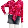 Equipment Daddy Tie Front In Floral Berry in Pink (floral) - Lyst