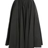 Lanvin Pleated Cottonramie Full Midiskirt in Gray (anthracite) - Lyst