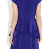 Miu Miu Tiered Silk Crepe De Chine Dress in Purple (blue) - Lyst