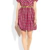 Miu Miu Printed Silktaffeta Dress in Pink (fuchsia) - Lyst