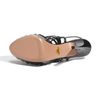 Prada Strappy Patent Leather Sandal in Black (black patent) - Lyst