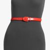 Prada Skinny Madras Leather Belt in Red (nero) - Lyst