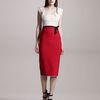 Roland Mouret Herbert Twotone Crepe Dress in Beige (cream) - Lyst