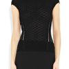 Versace Cutout Stretch Crochetknit Top in Black - Lyst
