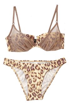 Zimmermann Femme Overlay Bikini In Leopard - Lyst