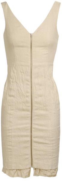 Acne Leslie Linen Dress in Nature - Lyst