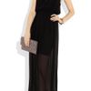 Alice + Olivia Silkcrepe Dress in Black - Lyst