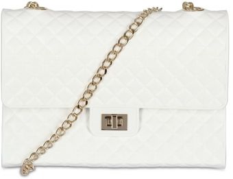 Designinverso Quilted Pvc Shoulder Bag - Lyst