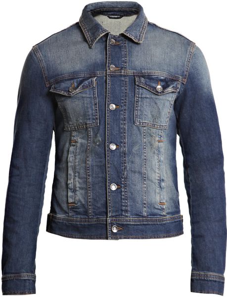 Dolce & Gabbana Denim Jacket in Blue for Men - Lyst