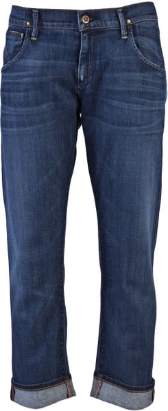 Goldsign His Jeans Boyfriend in Blue (tan) - Lyst