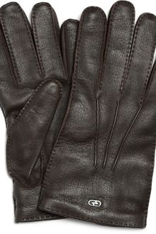 Gucci Classic Cashmere-lined Leather Gloves - Lyst