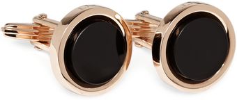  Red Gold and Onyx Cufflinks 