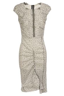 Nina Ricci Daisy Printed Stretch Linen Dress - Lyst