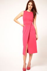 ASOS Collection Midi Pencil Dress With Wrap Skirt