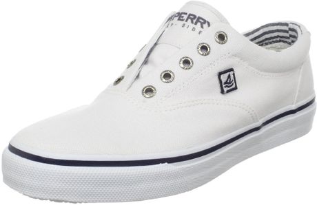 white sperry shoes for men
