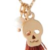 Swarovski Orelia Skull and Pearl Pendant Necklace in Gold - Lyst