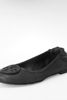 Tory Burch Suede Reva Ballet Flat - Lyst