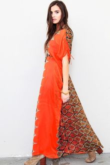 Twelfth Street by Cynthia Vincent Pleated Maxi Caftan - Lyst